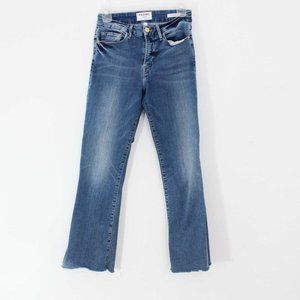 Frame Le Crop Mini Bootcut Raw Hem Jeans